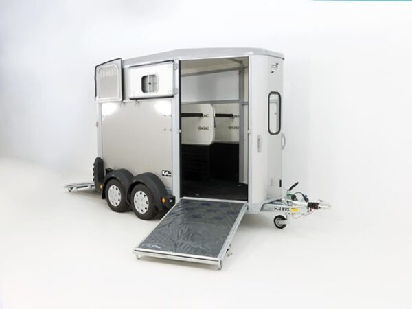 Ifor Williams Pferdeanhänger HB506-Frontausstieg-Klappenkombi-silber-Neu