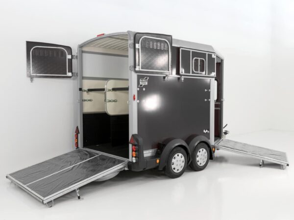 Ifor Williams Pferdeanhänger HB511-Heckklappen-Türkombination-anthrazit-Neu