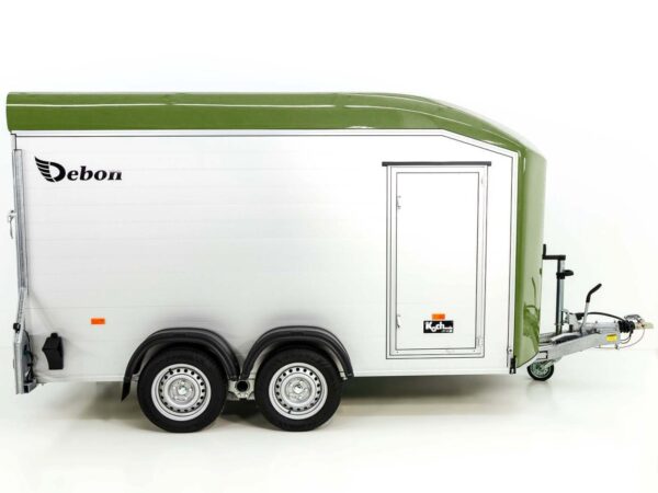 Debon Kofferanhänger Roadster C700 179×378 Höhe:201cm 2,6t, Alu, Polybug, Tür, olivgrün-Neu