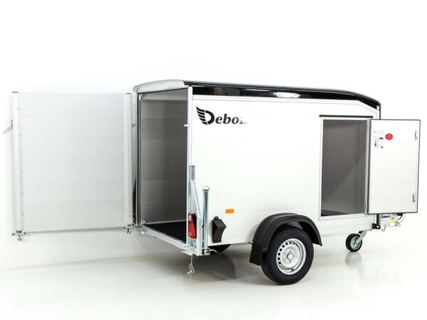 Debon Kofferanhänger Roadster Alu 255 125x255cm H:156cm, schwarz-Neu