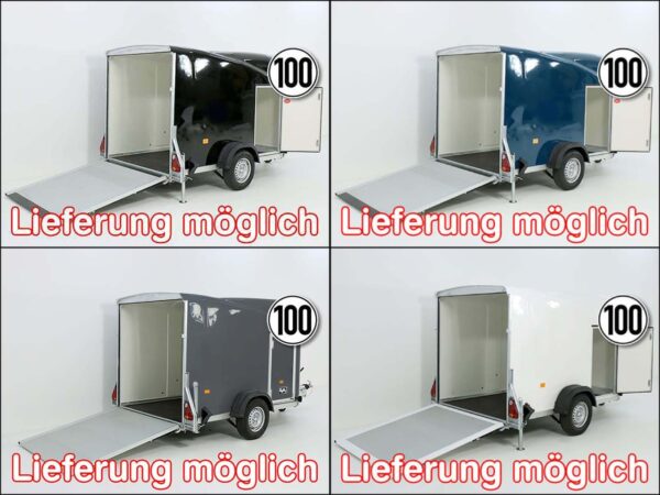 Debon Kofferanhänger Cargo 1300 Vollpoly 150x290cm H:160cm, Tür-Neu