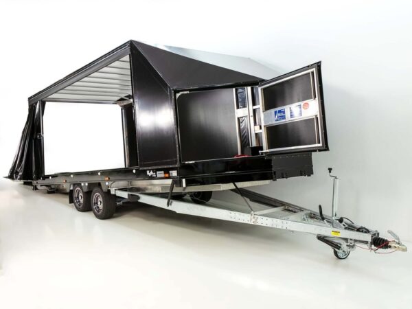Moetefindt Autotransportanhänger Plane FTP235 235x550cm 3,5t Höhe:180cm-schwarze Felgen-Neu