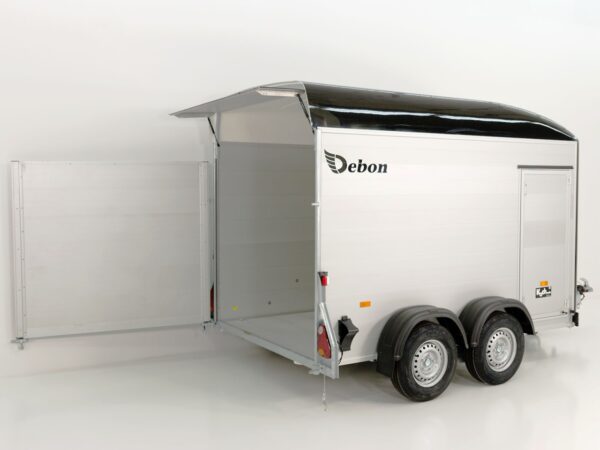Debon Kofferanhänger C500 164x300cm H:200cm 2,6t-Alu-Polybug-Tür-schwarz-Neu