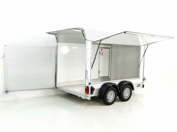 Debon Kofferanhänger C500 Sandwich 164x300cm H:200cm 2,0t-Alu-Polybug-Tür-weiß-Neu